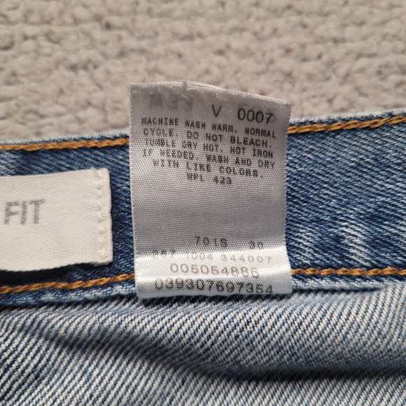 VTG Levis 505 Jeans 30x32 Blue Denim Regular Fit Straight Leg Red Tab Classic - Picture 8 of 11